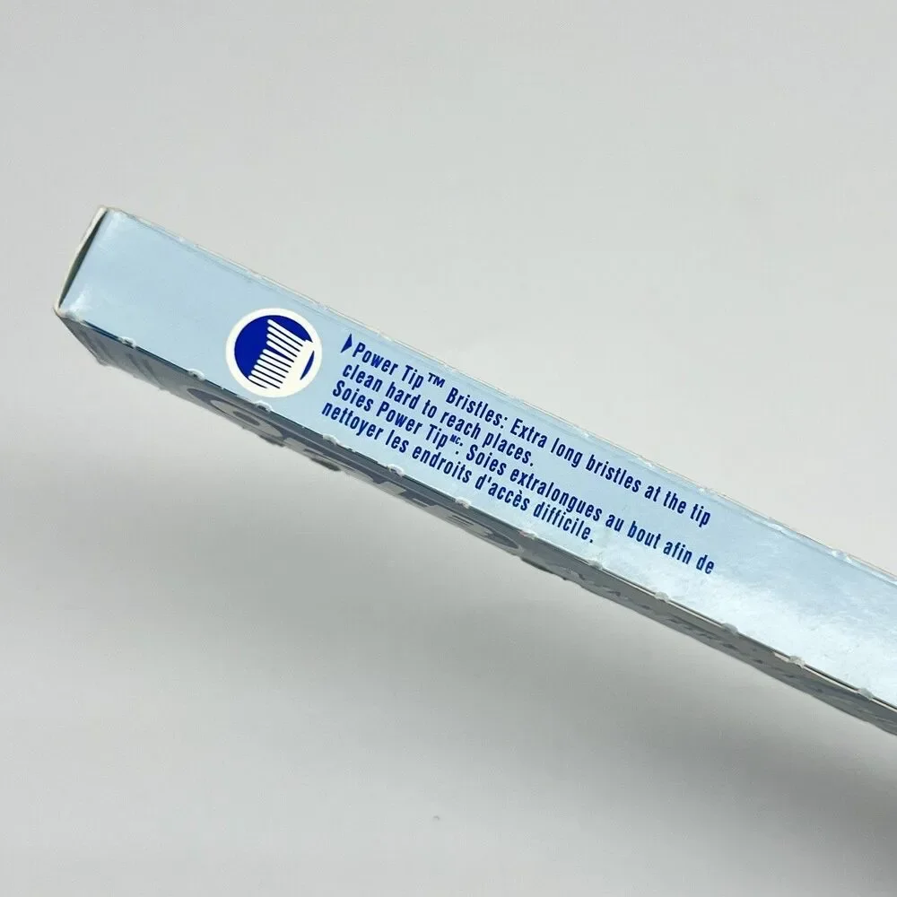 Vintage Oral-B Advantage Plus Toothbrush 35 Soft Power Tip Indicator Blue - NEW